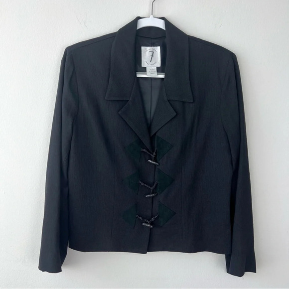Vintage Seven Times Todd Oldham Black Toddle Blazer - Picture 1 of 4